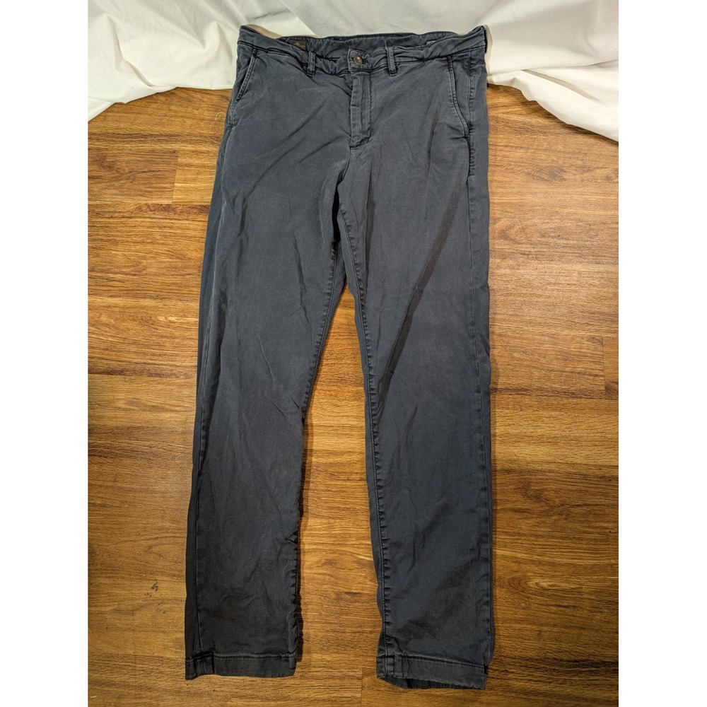 Faherty coastline premium chino tailored pants men size 34x32 blue Preppy